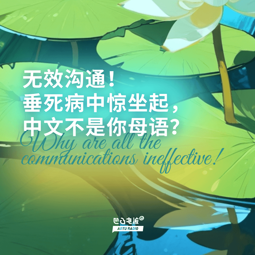 无效沟通!垂死病中惊坐起,中文不是你母语? - 凹凸电波|350